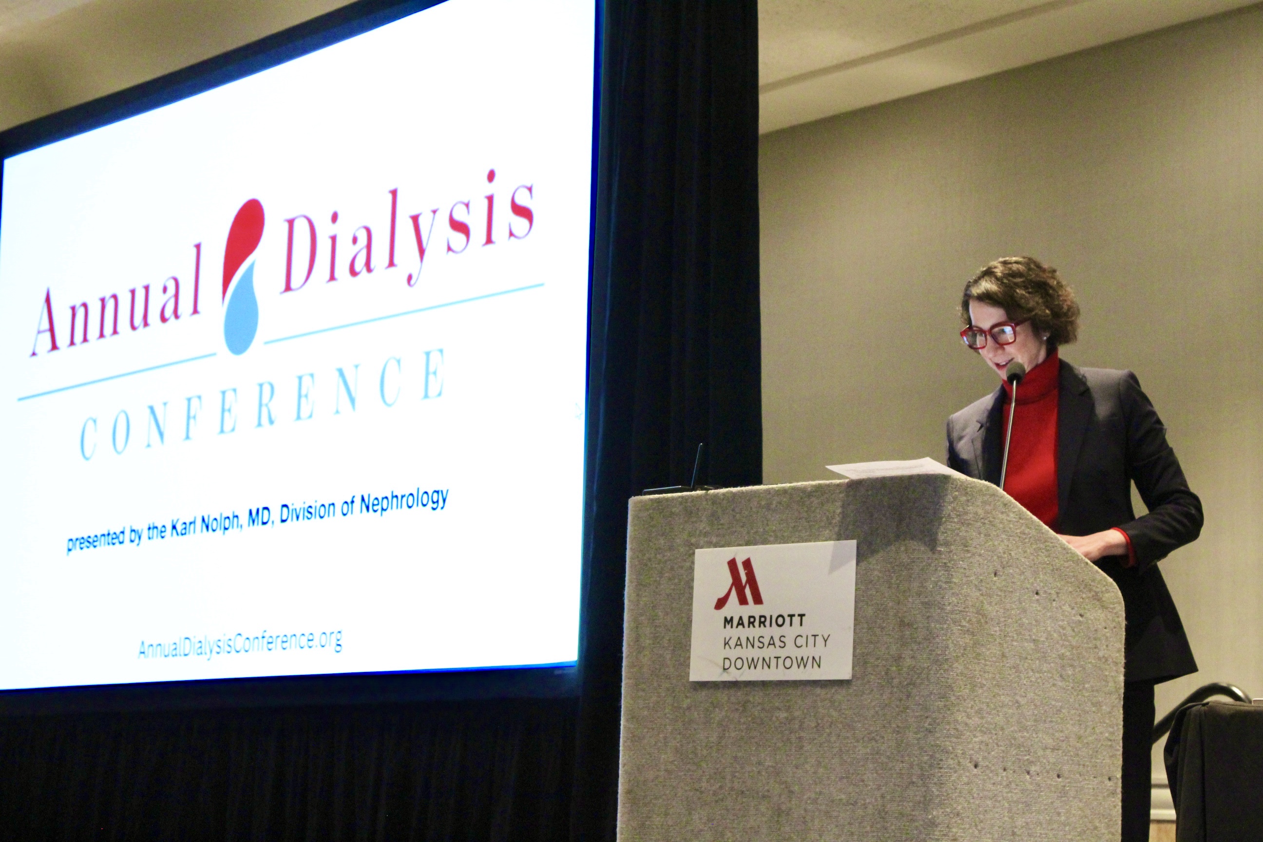 Annual Dialysis Conference Keynote Presentation and Audience